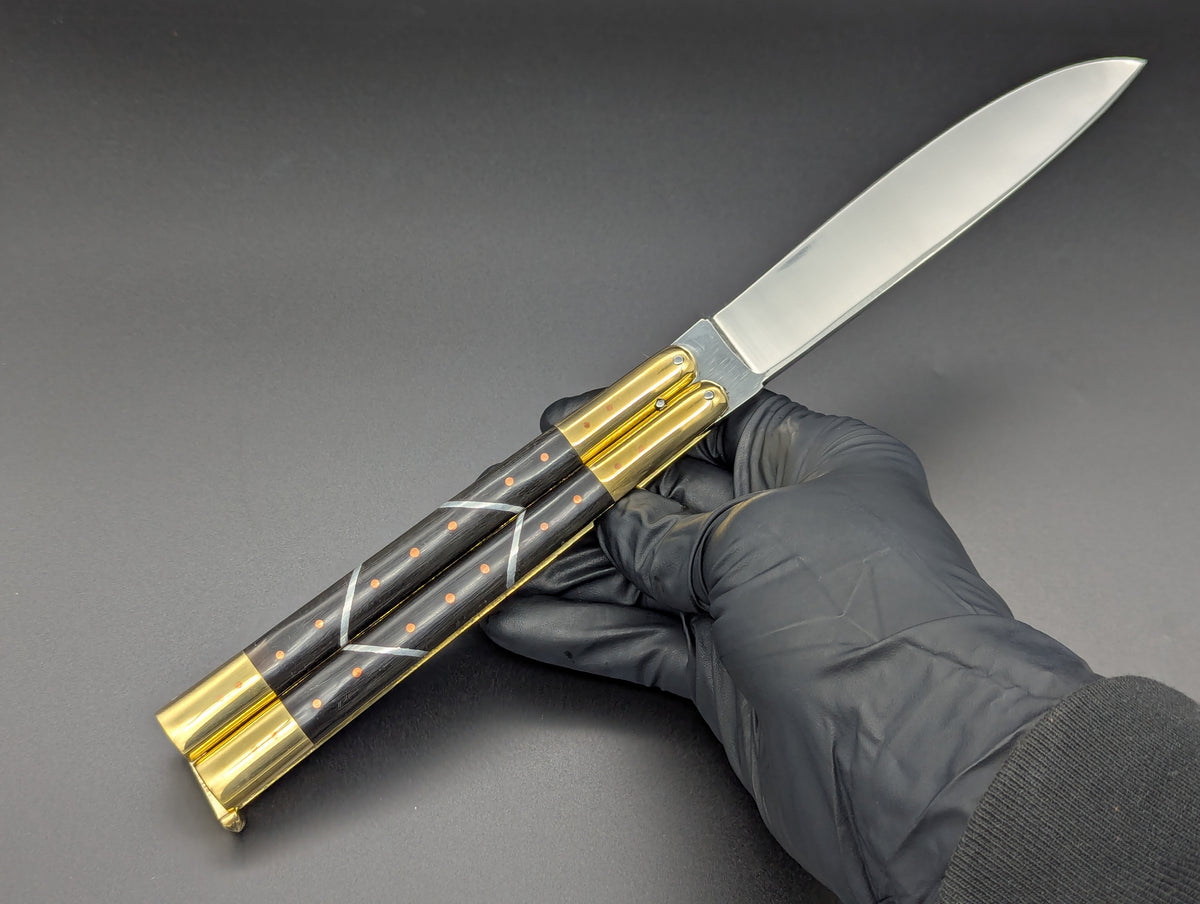 29cm ABEST CUSTOM CARABAO HORN FHM BALISONG #1