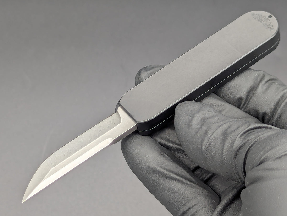 A.R.S. KNIVES D ROCKET D/A OTF TANTO BLACK GY/BTN