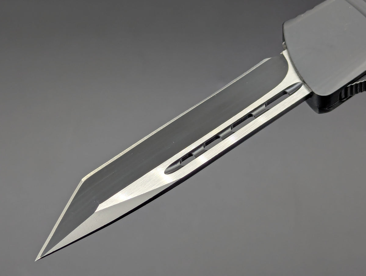 9.5" XL BLACK TACTICAL TANTO OTF AUTOMATIC KNIFE