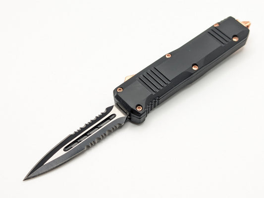 7" Mini Rose Gold Accent D/A OTF Knife
