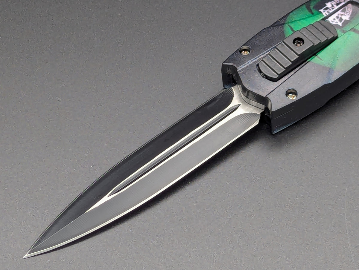9" GREEN BERET DEATH VIPER D/A OTF KNIFE