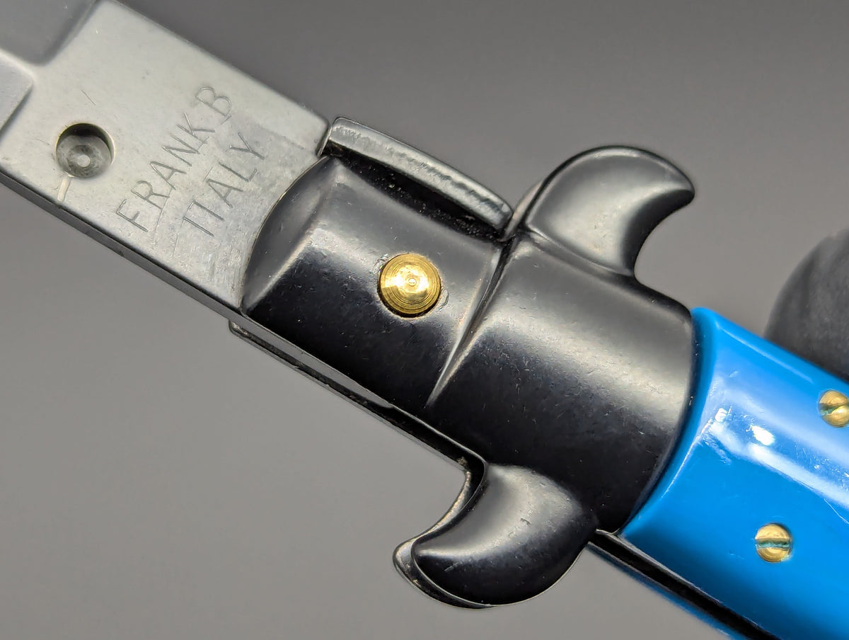 NOS 9" Frank Beltrame BLUE Tactical Italian Stiletto Knife Dagger