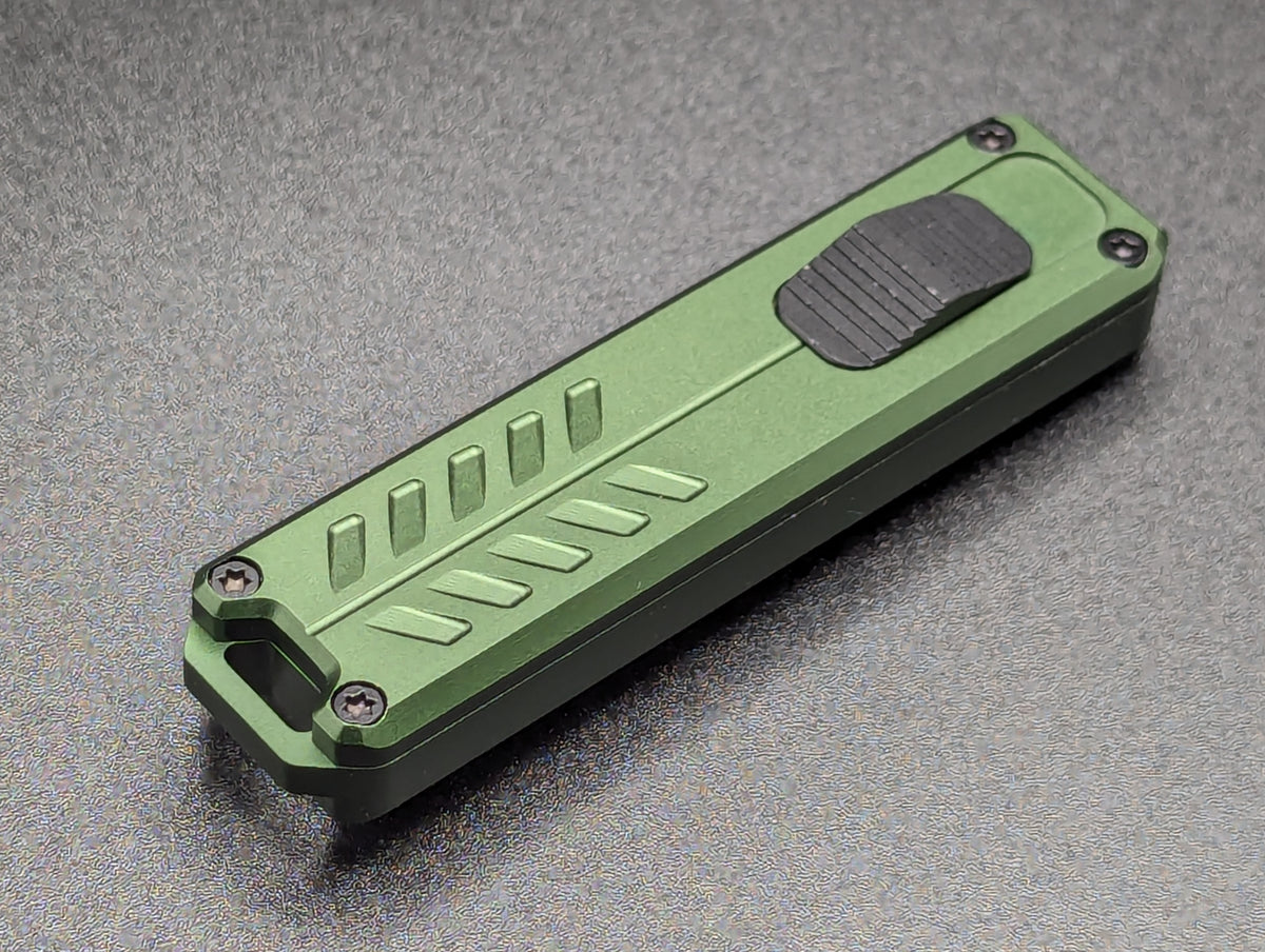 5.25" MINI D/A OTF SCALPEL KNIFE GREEN