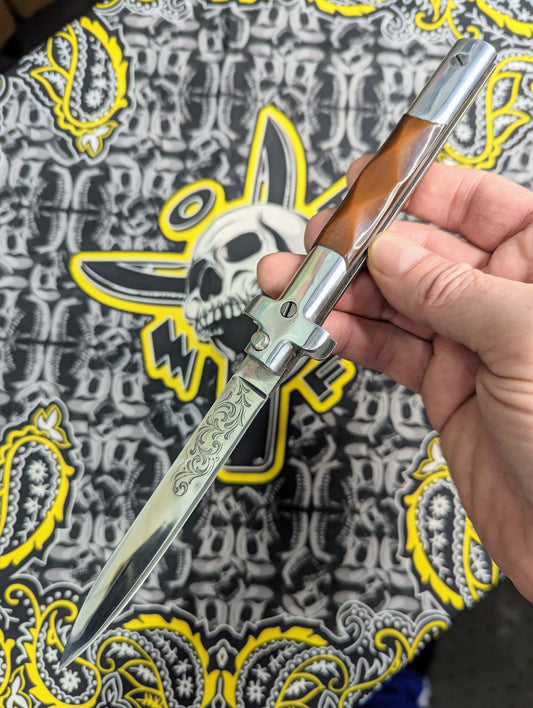 Vintage Russian Prison Made XL Stiletto Knife