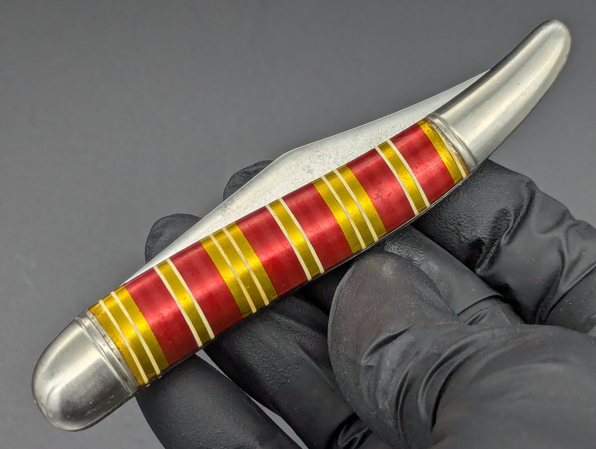 Imperial USA Shur-Snap Candy Stripe Toothpick Automatic Knife #1