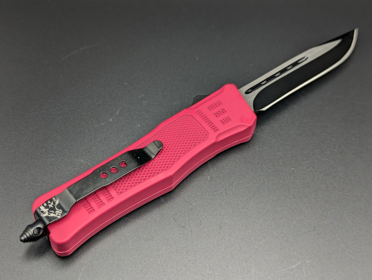 7" Pink Tactical D/A OTF Automatic Knife