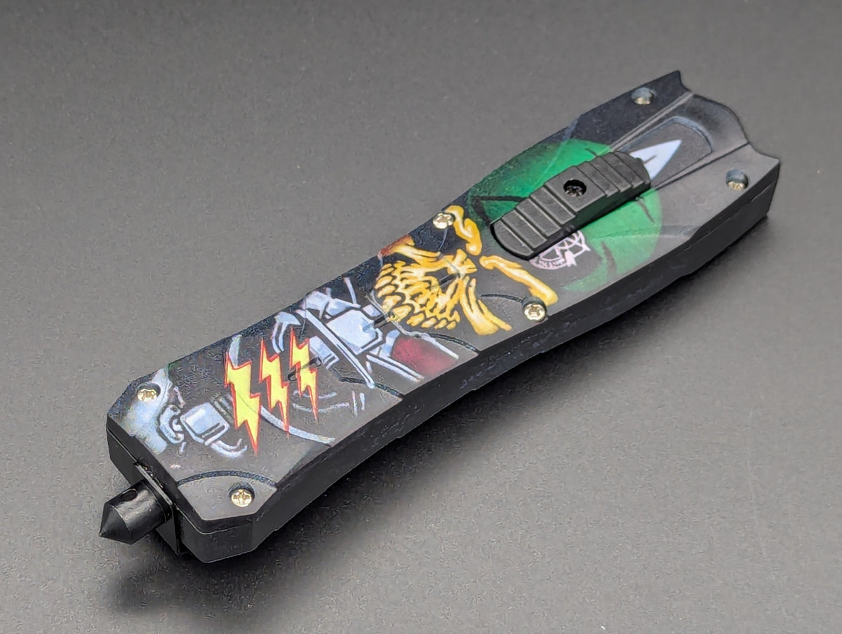 9" GREEN BERET DEATH VIPER D/A OTF KNIFE