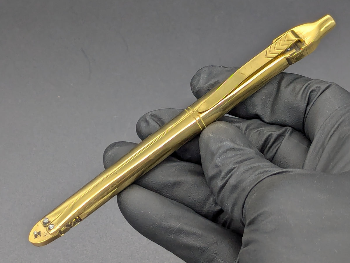 "FHM" PHILIPPINES HANDMADE BRASS BALISONG PEN