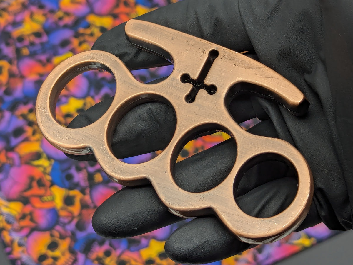 Antique Copper Classic Lincolns Brass Knuckles
