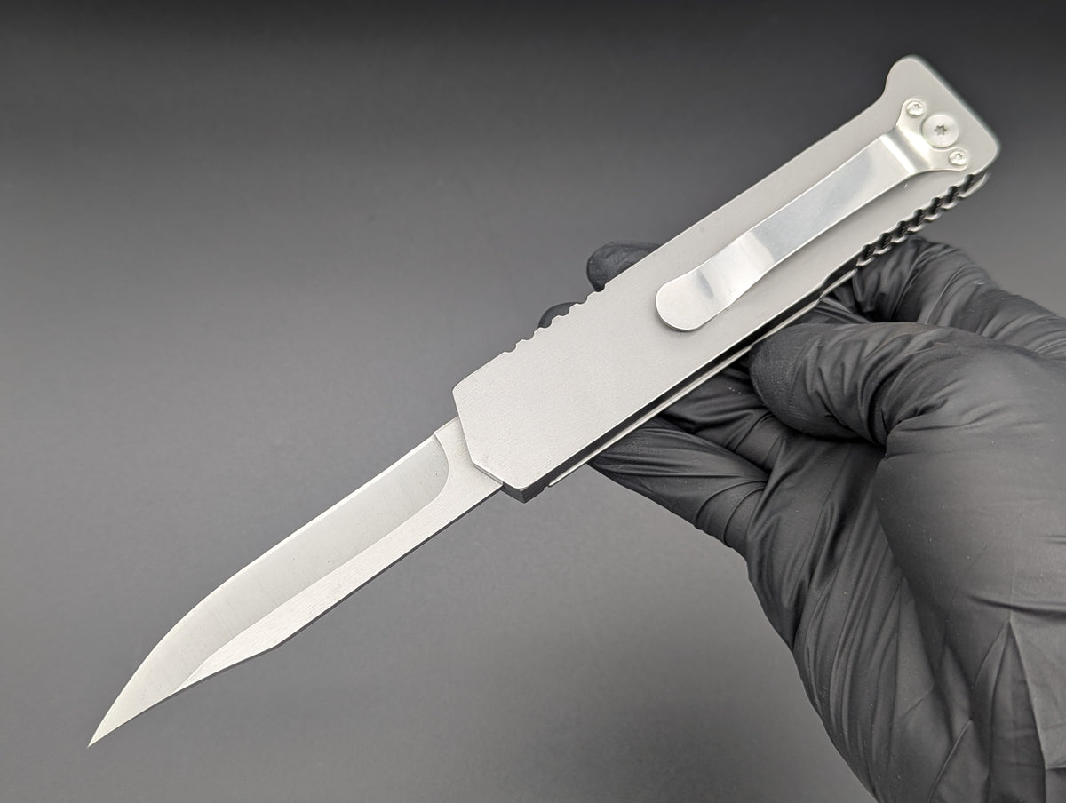 Large Clip Point Single Edge Gravity Knife