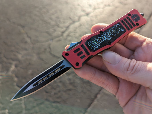 7" Mini DEADPOOL D/A OTF Automatic Knife