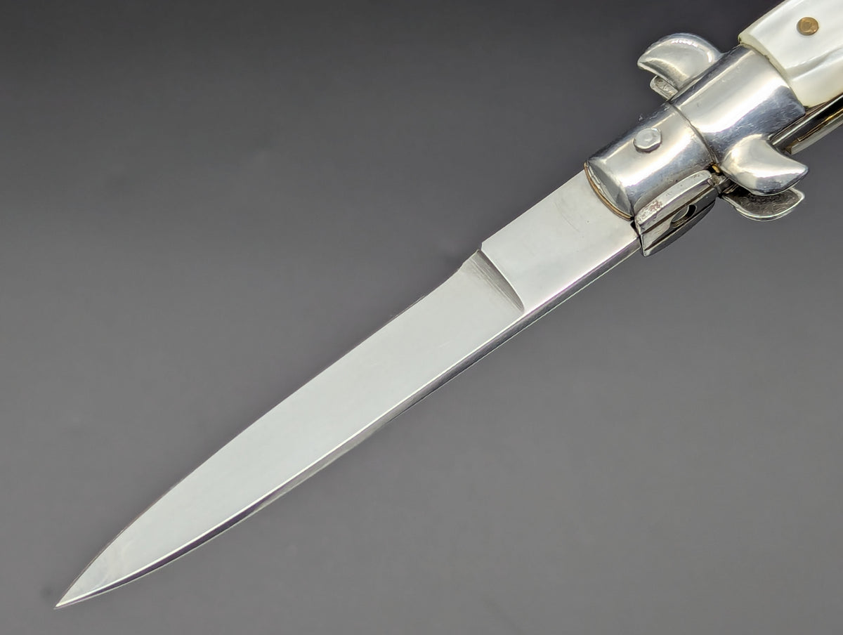 7.75" B ROSTFREI BELTRAME FAUX PEARL ITALIAN STILETTO
