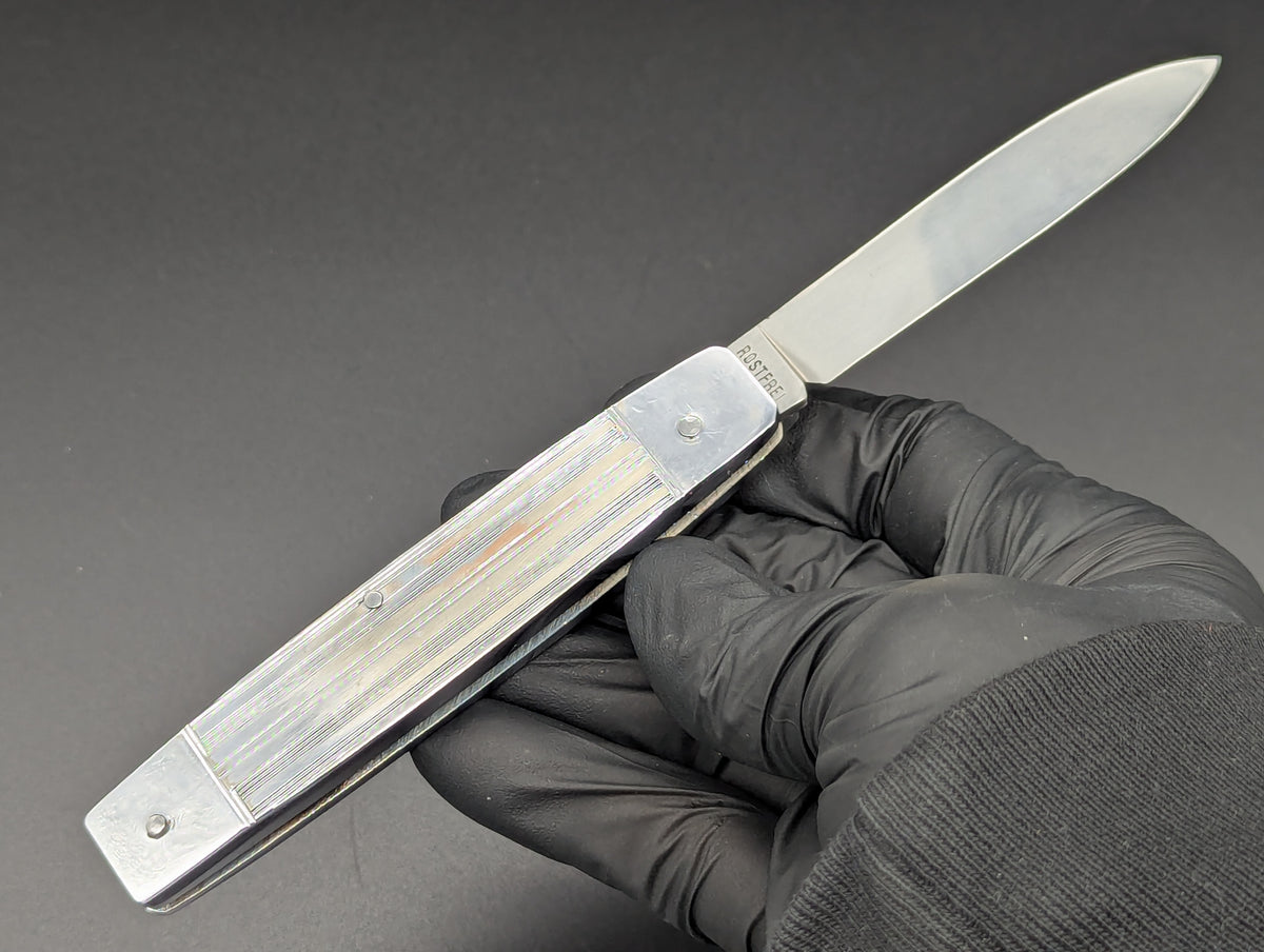 7" ANTIQUE BONSA SOLINGEN STAINLESS SWITCHBLADE LEVERLOCK