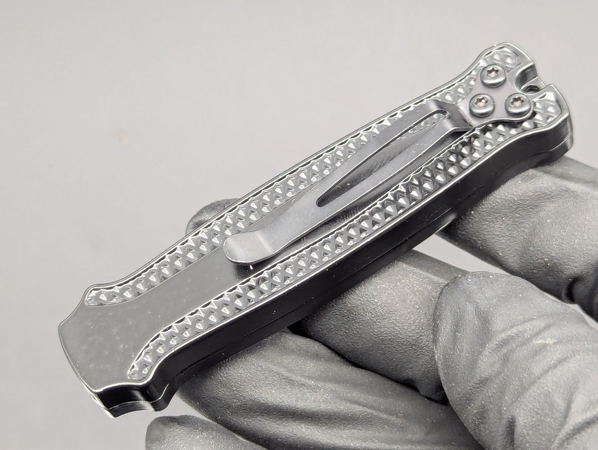 BLACK PIRANHA MINI D/A OTF KNIFE DAGGER BLADE