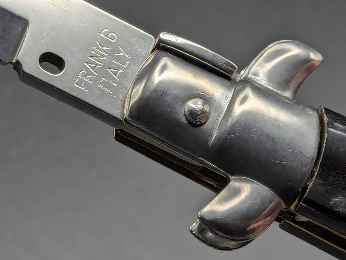 11" FRANK BELTRAME BRAZILIAN HORN ITALIAN STILETTO BAYONET