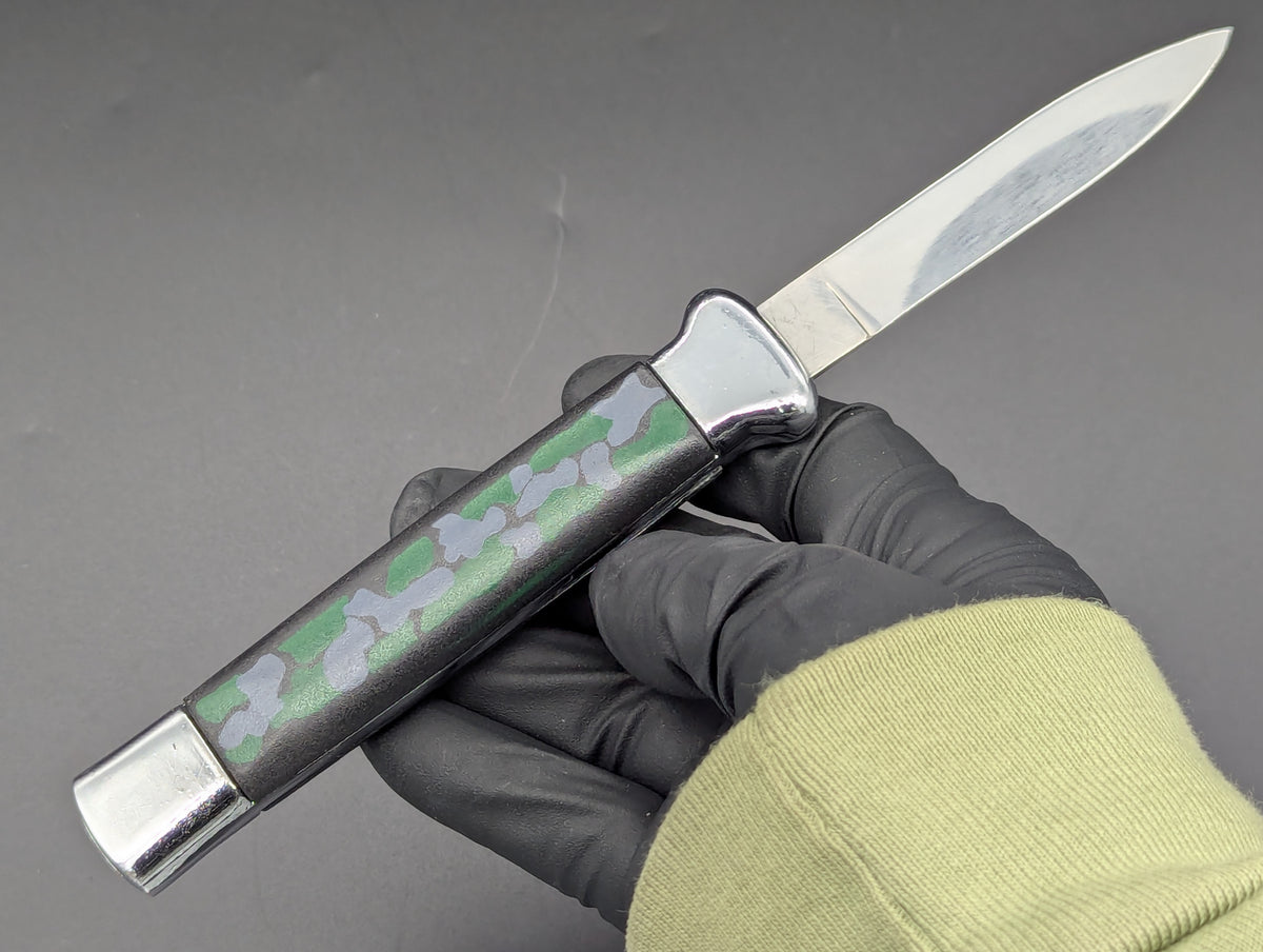 80's VINTAGE NATO MILITARY OTF KNIFE GREY CAMO