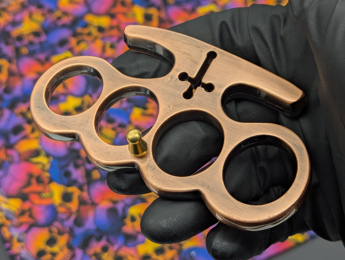 Antique Copper Classic Lincolns Brass Knuckles
