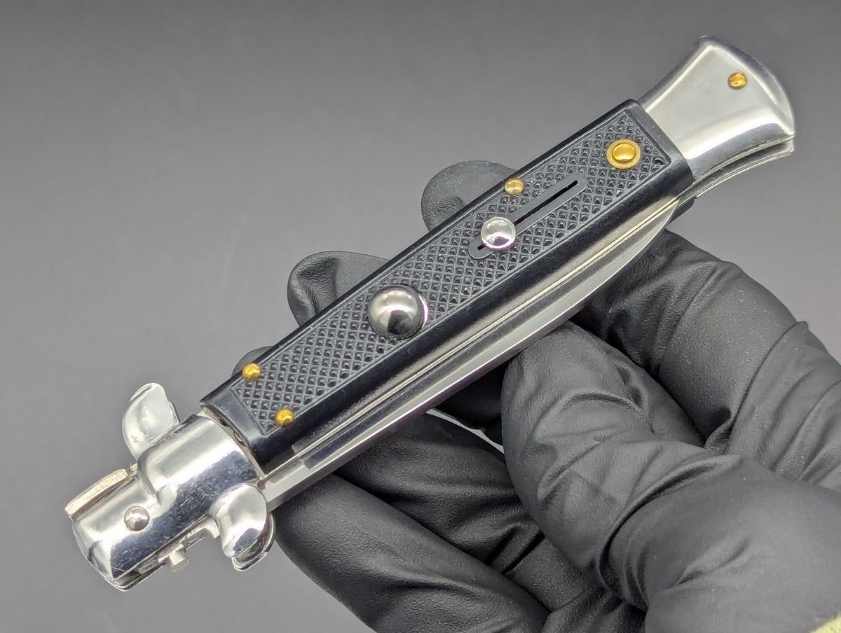 8.25" VINTAGE MOLETTA CHECKERED GERMAN STILETTO