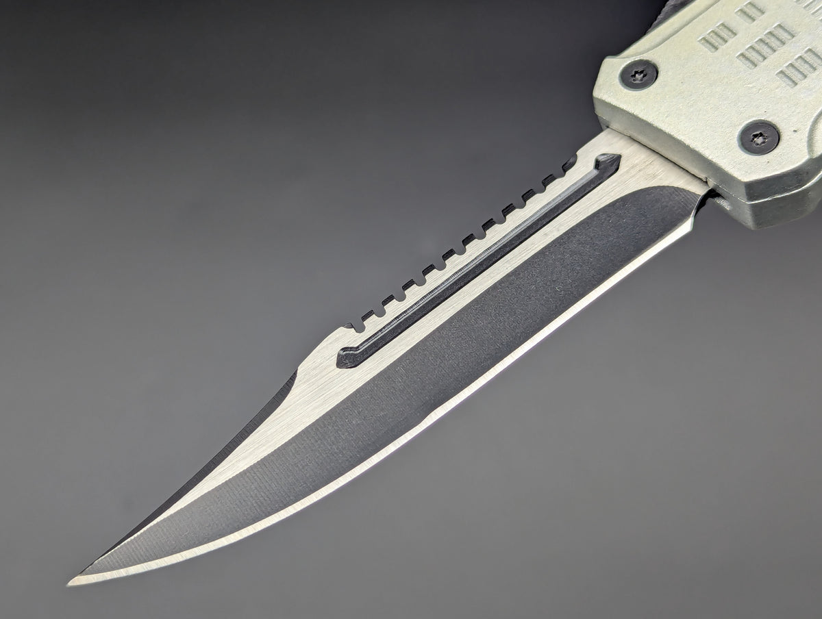 SILVER SHADOW D/A OTF KNIFE RAMBO CLIP