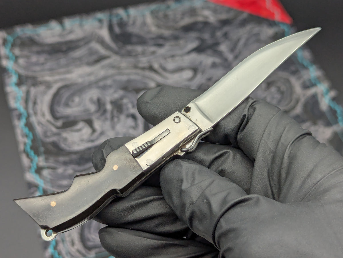 5.5" Mini Rifle Stock RPK Vintage Russian Switchblade Knife