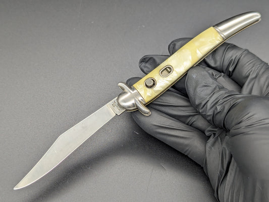 Imperial USA Cracked Ice Toothpick w/ Guard Automatic Knife