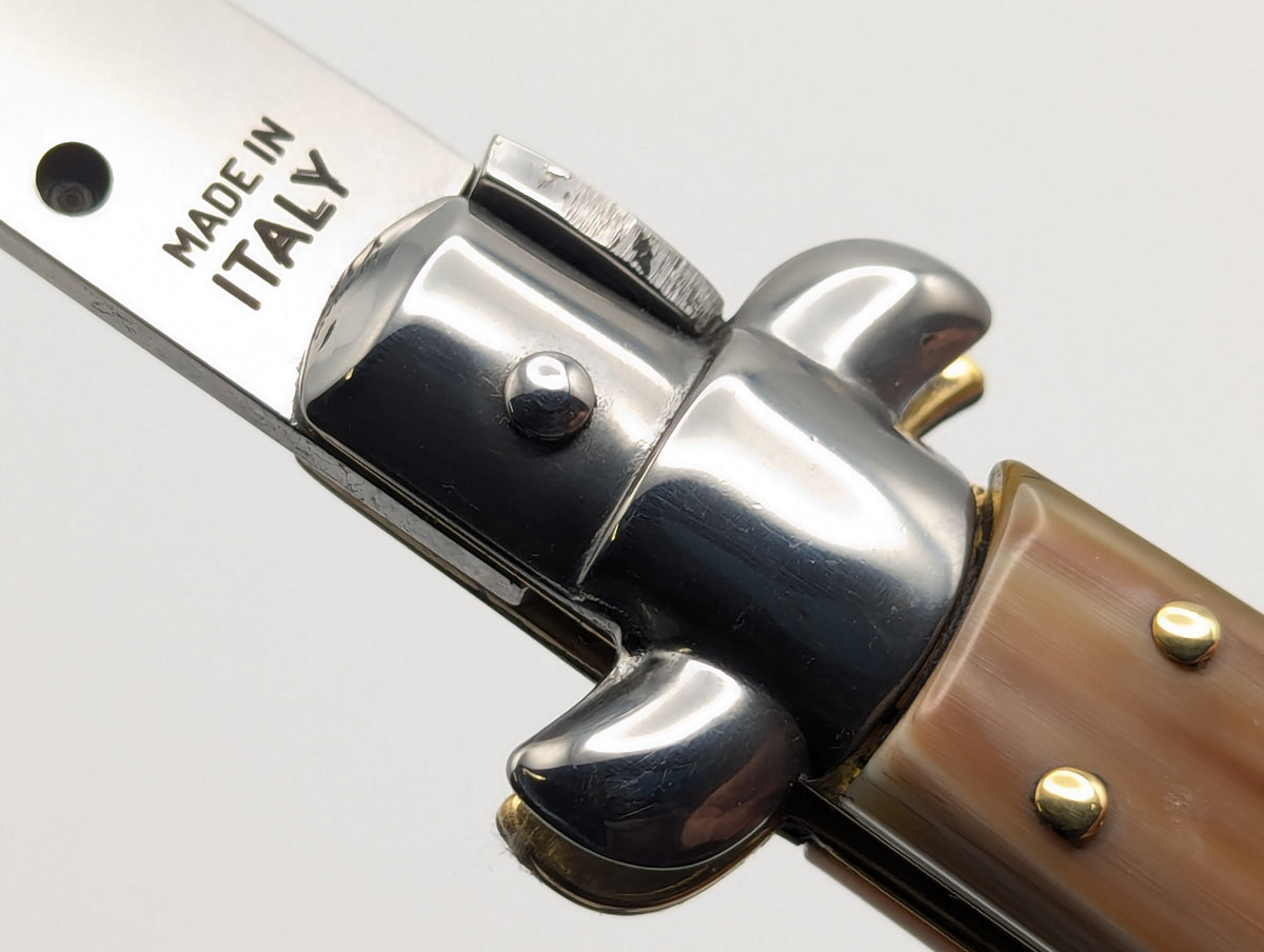 9" Giovanni Beltrame Honey Horn Italian Stiletto Bayo