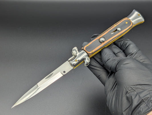 9.5" 2-TONED WOOD ITALIAN STYLE STILETTO