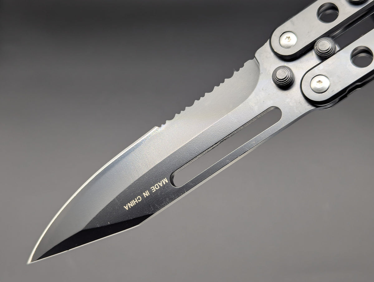 Super Knife Black Trench Balisong Zombie Killer
