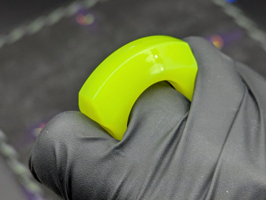 GLOW IN DARK GREEN RESIN "SFK" SINGLE FINGER KNUCKLE DUSTER