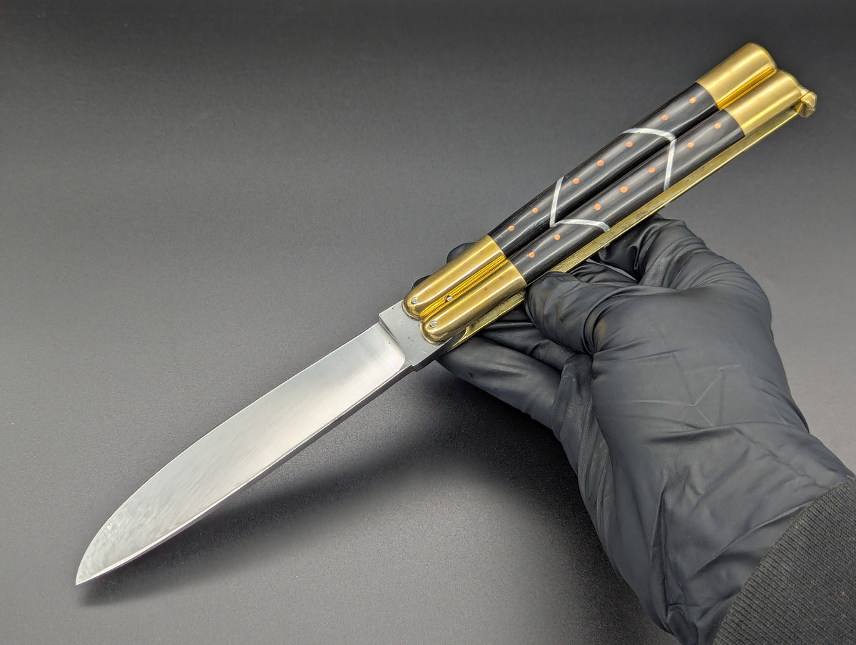29cm ABEST CUSTOM CARABAO HORN FHM BALISONG #1