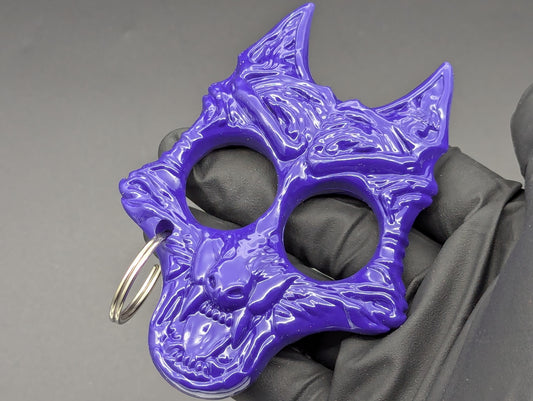 PURPLE ABS WEREWOLF SELF DEFENSE KEYRING