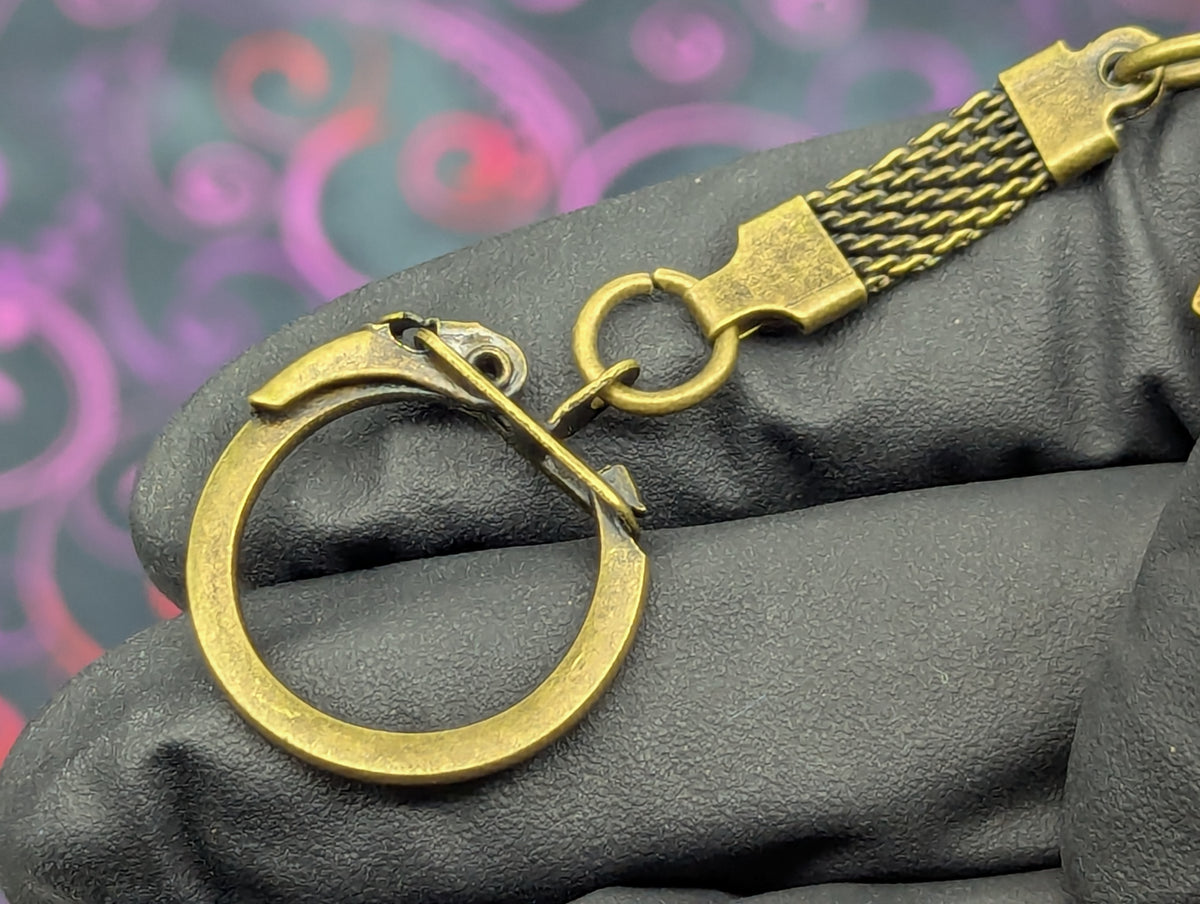 Antiqued Bronze Victorian Mini Big Spoon Keyring Ver. 2
