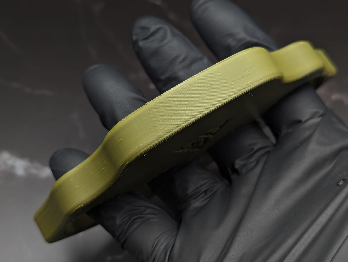 NPE 1/2" A.R.S. KNIVES 3D PRINTED TITAN KNUCKLE DUSTER GRN