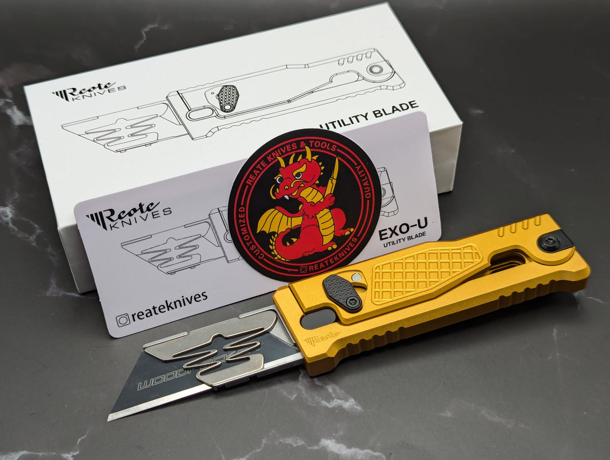 REATE EXO-U GRAVITY KNIFE BOX CUTTER GD/DD