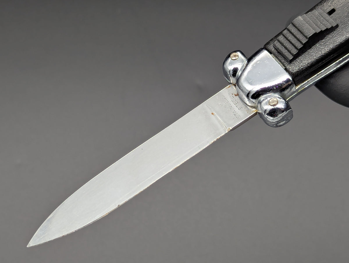 VINTAGE 80'S BLACK "SUPER-AUTOMATIC" OTF KNIFE