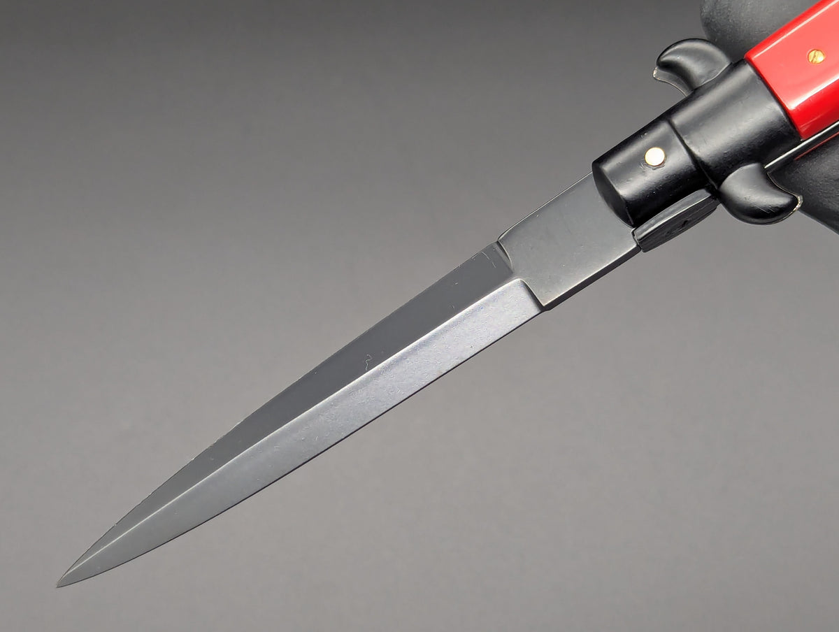 NOS 9" Frank Beltrame RED Tactical Italian Stiletto Knife Dagger