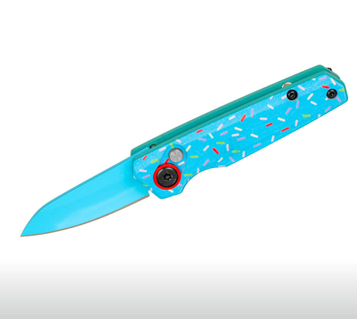 BLUE SPRINKLE DONUT CALI LEGAL SWITCHBLADE KNIFE