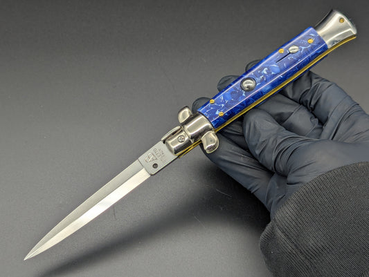 NOS 9" AB ITALY  ARMANDO BELTRAME Blue Ice Italian Stiletto