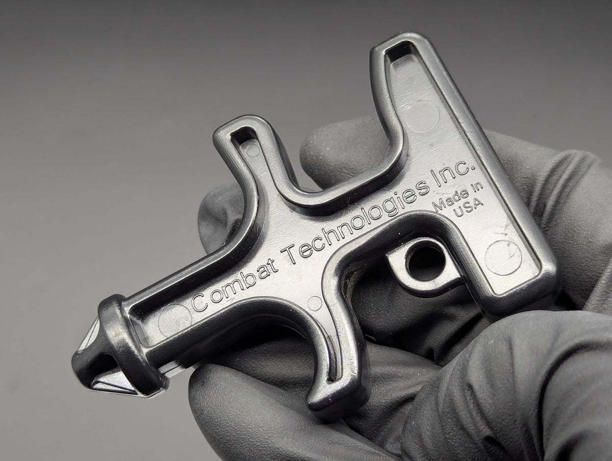 BLACK COMBAT TECHNOLOGIES IMPACT PLASTIC SELF DEFENSE KEYRINGS