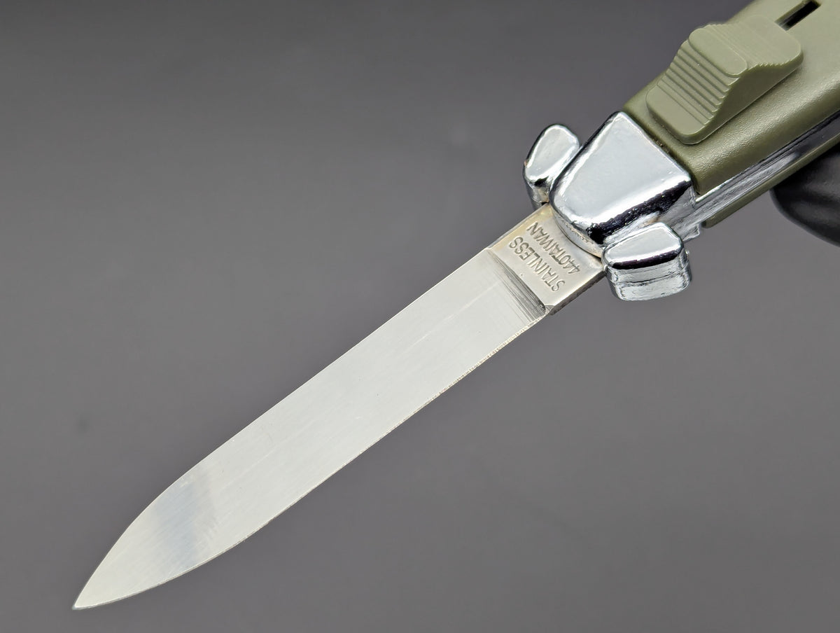 RARE NOS VINTAGE 80's TAIWAN GREEN NATO MILITARY OTF KNIFE