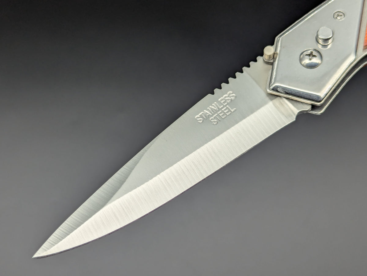 9.25"XL ROSEWOOD HAWK AUTOMATIC OPENING KNIFE