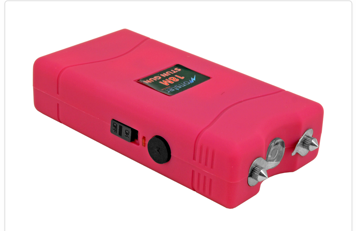 PINK 3.5 MIL VOLT LED FLASHLIGHT STUN GUN