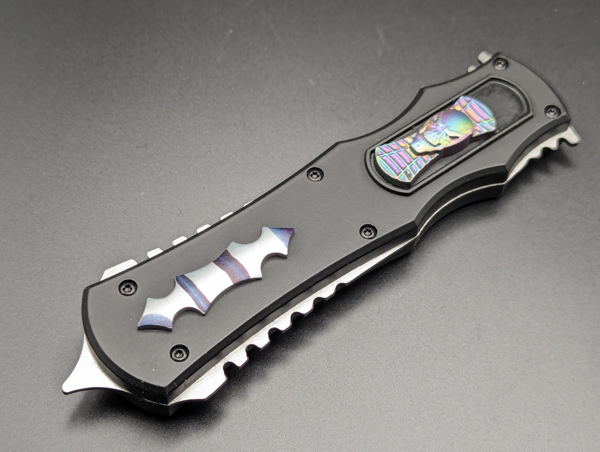 9.5" Diablo Skull D/A OTF Knife
