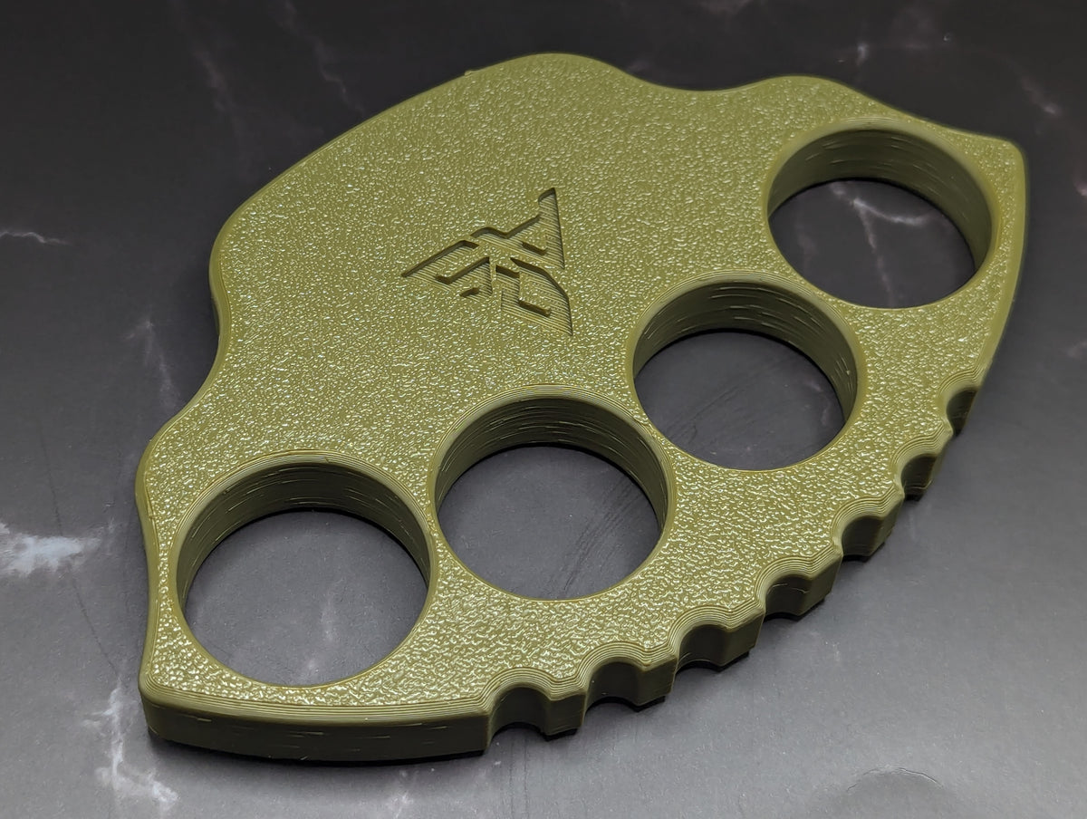 NPE 1/2" A.R.S. KNIVES 3D PRINTED TITAN KNUCKLE DUSTER GRN