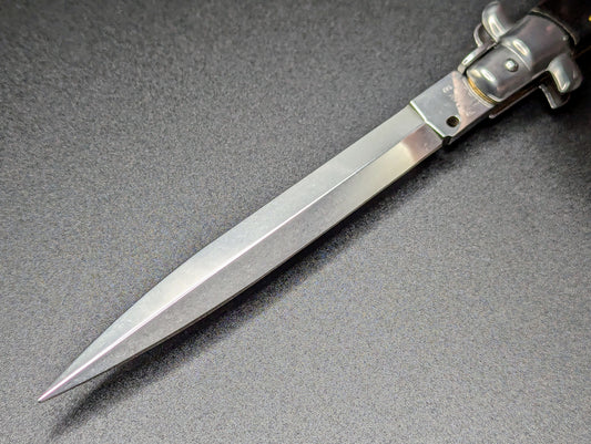 11" FRANK BELTRAME BRAZILIAN HORN ITALIAN STILETTO DAGG #1