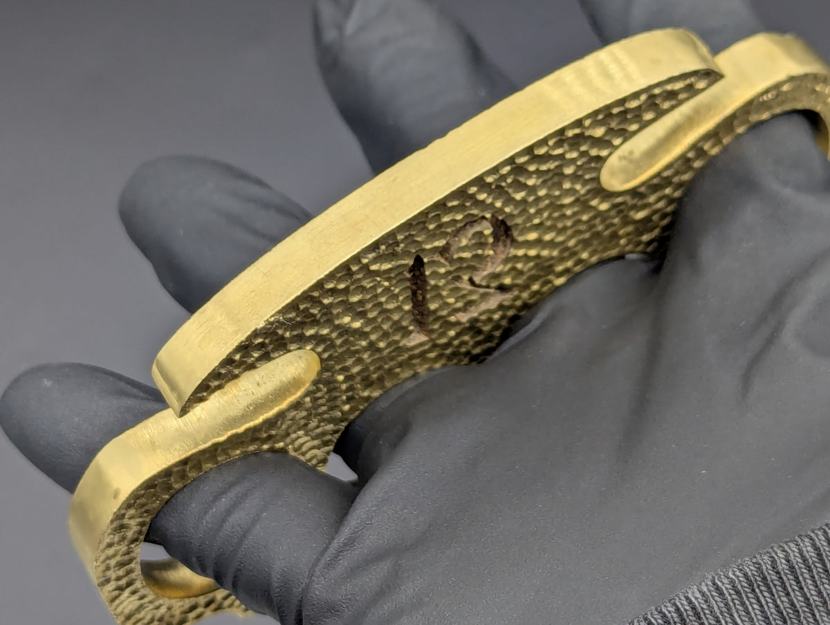 LUCKY 13 BRASS STOCK KNUCKLE DUSTER