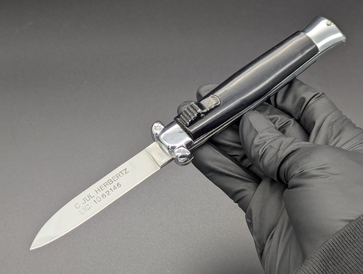 Vintage C.JUL. HERBERTZ Patented D/A Bunny Ear OTF Knife