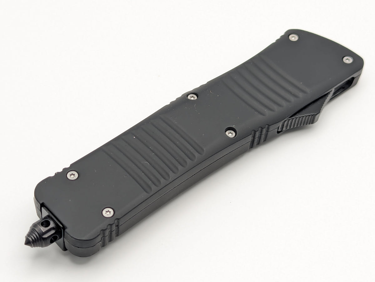 9.5" XL BK TACTICAL SINGLE EDGE OTF KNIFE