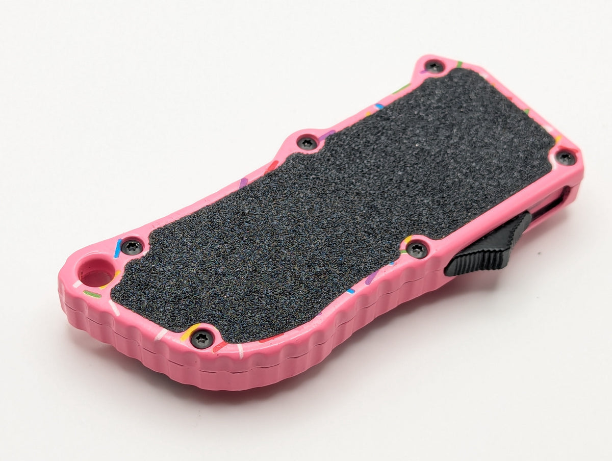 Pink Sprinkle D/A Box Cutter OTF Knife