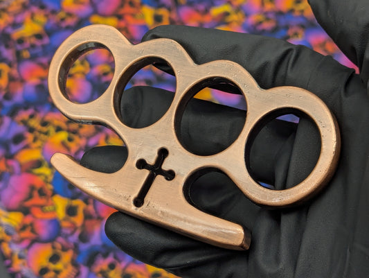 Antique Copper Classic Lincolns Brass Knuckles